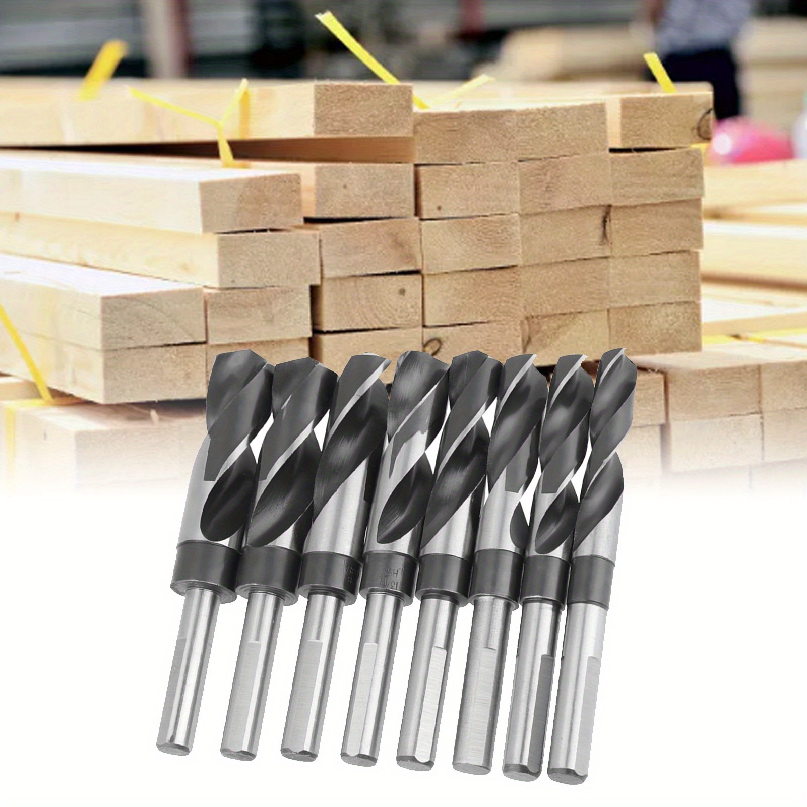 

Upgraded 8pcs/ Set Steel Hss Twist Bit Set, Hss Twist Bit Set Treated Multiple Wooden For Electrician Diy - 8 ( 14- 25mm)