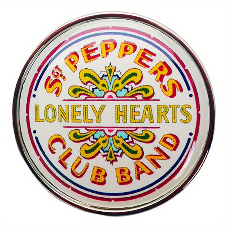 Brooch, Rock Music Album Pin, Metal Alloy Badge Accessory