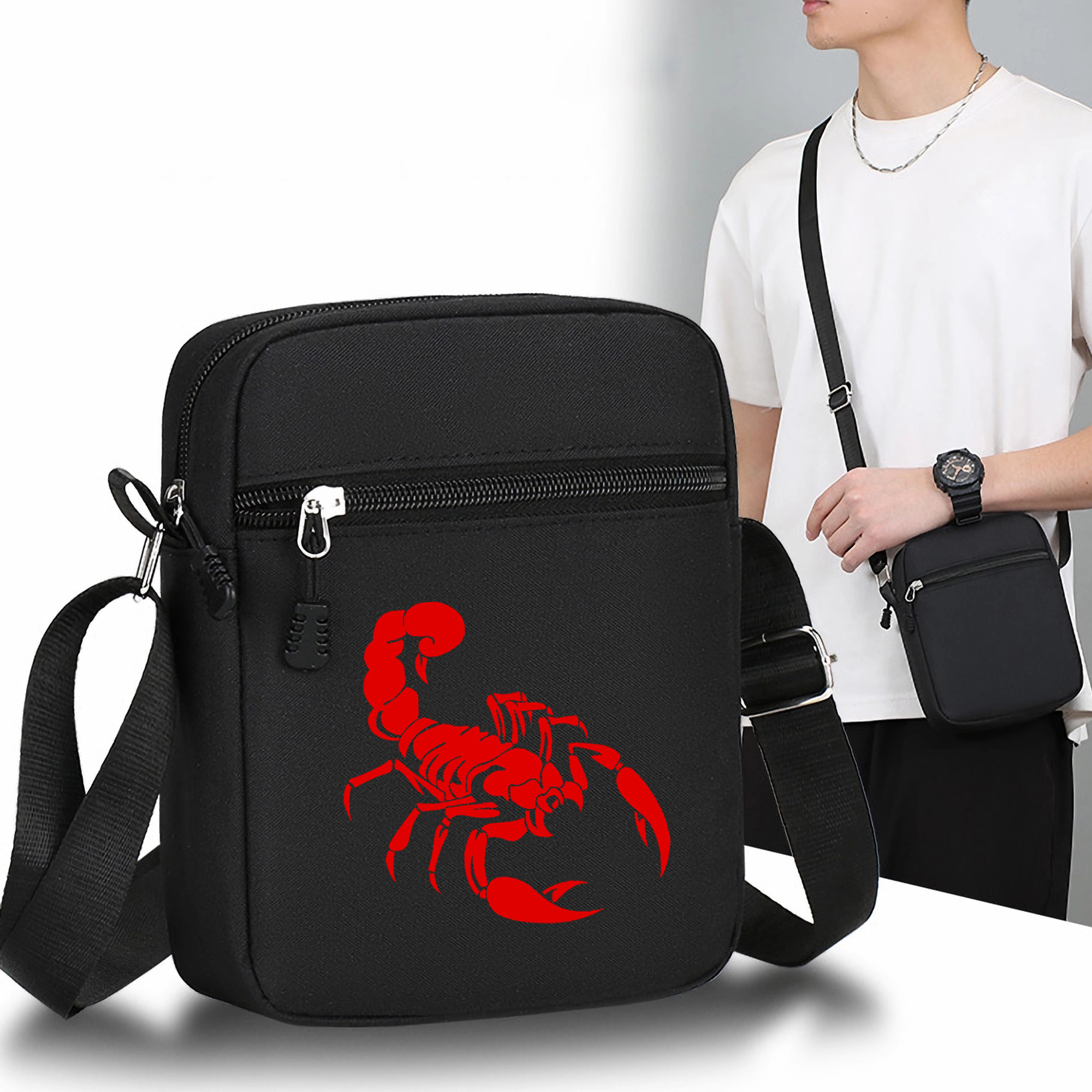 

Red Crossbody Bag - , & -, For &
