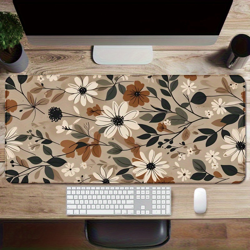 

Chic Floral Extended Mouse Pad - Non-slip, Edge Desk Mat For Home Office & Gaming | In Multiple Sizes (23.6x11.8", 31.4x15.7", 35.4x15.7")