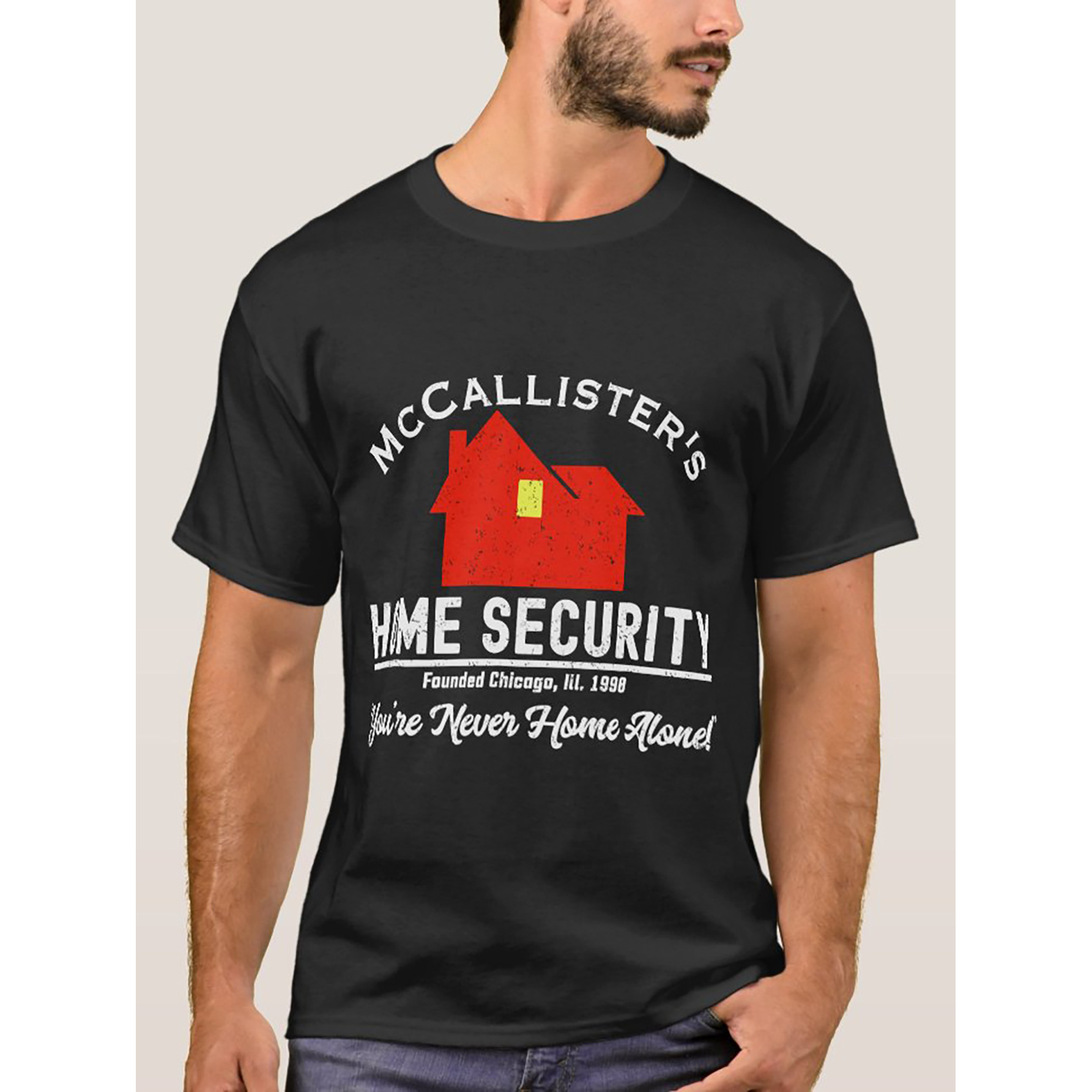 

Mccallisters Home Security Christmas Alone Chicag T-shirt