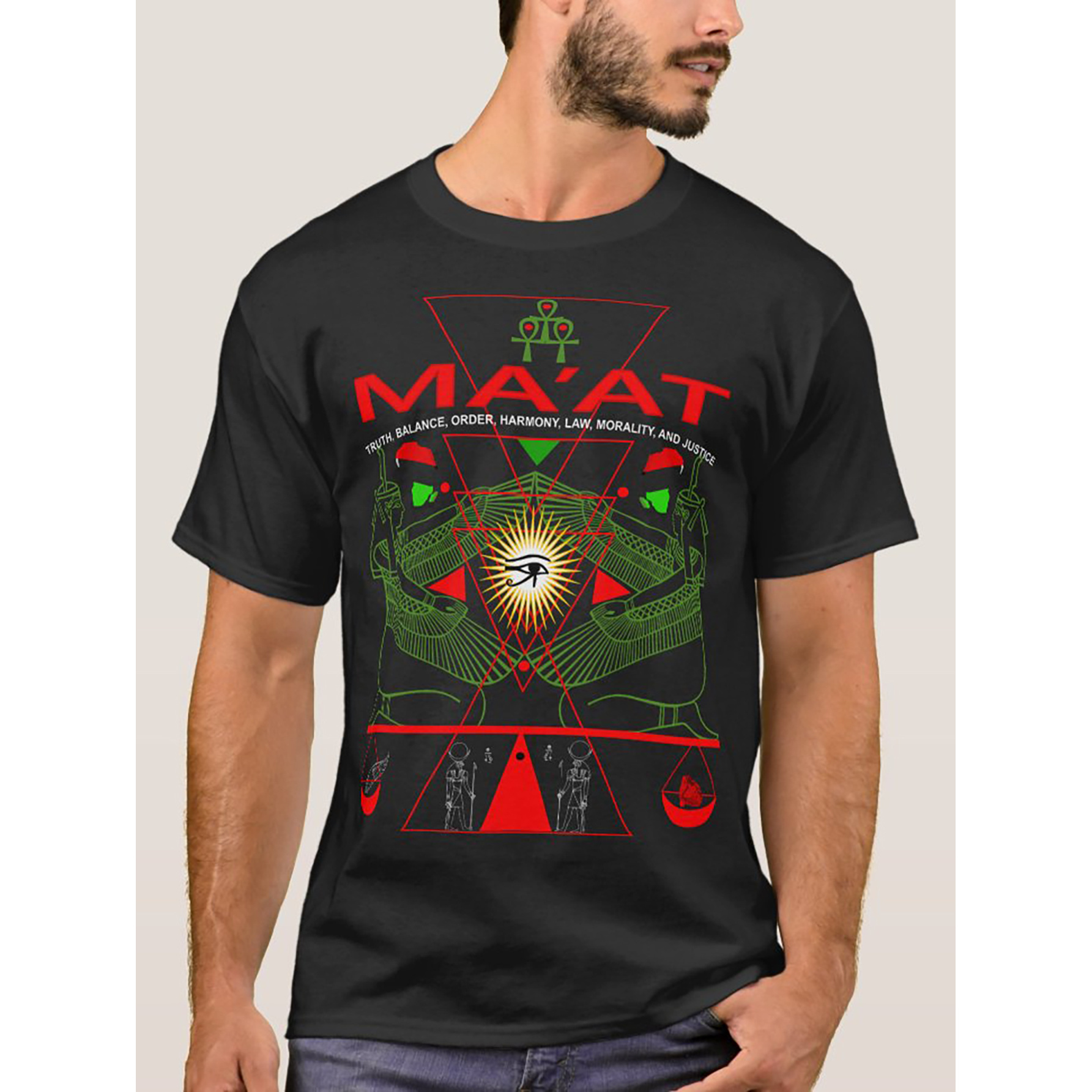 

Maat Maat Sacred Geometry Science Egyptian Art T-shirt