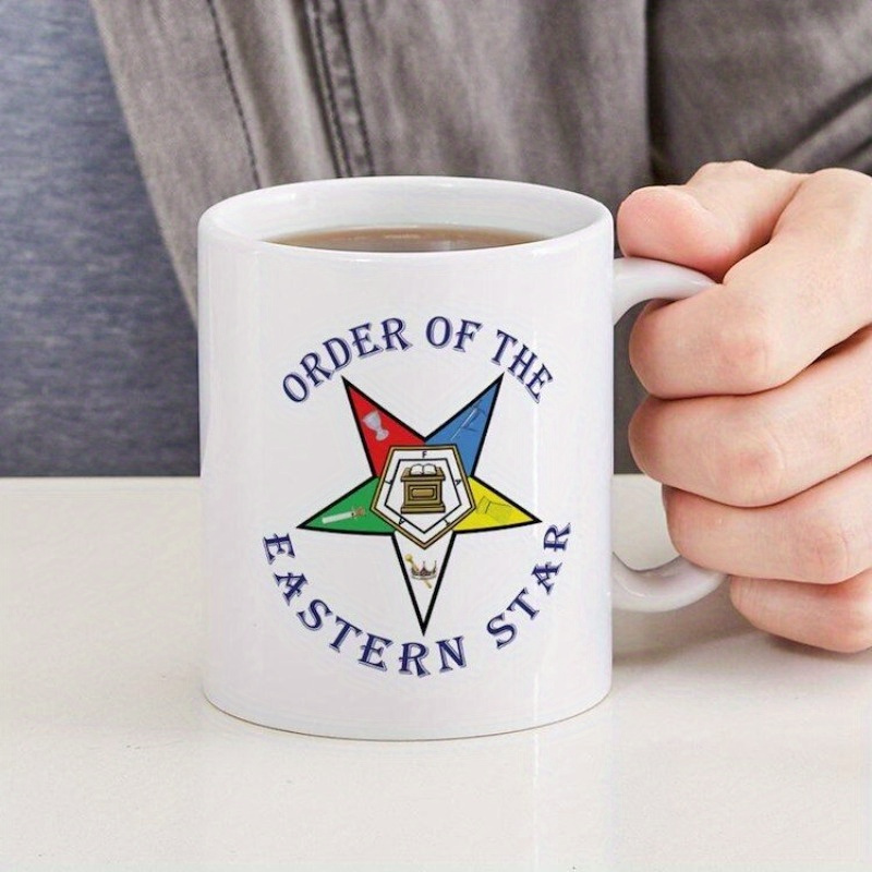 

Order Of Star Letters Printed Mug 11 Oz Ceramic Mug, White Coffee Mug For Home Office