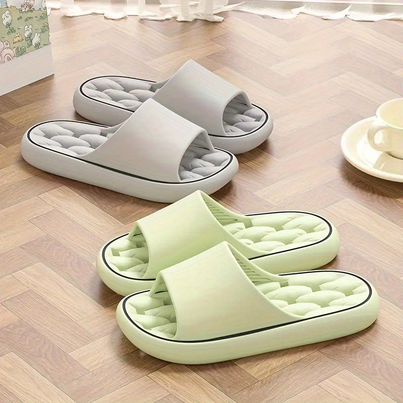 

Quick-dry Eva Slides - Soft, Non-slip Sole For Indoor & Bathroom Use, Open Toe Design, , Shoes, Breathable