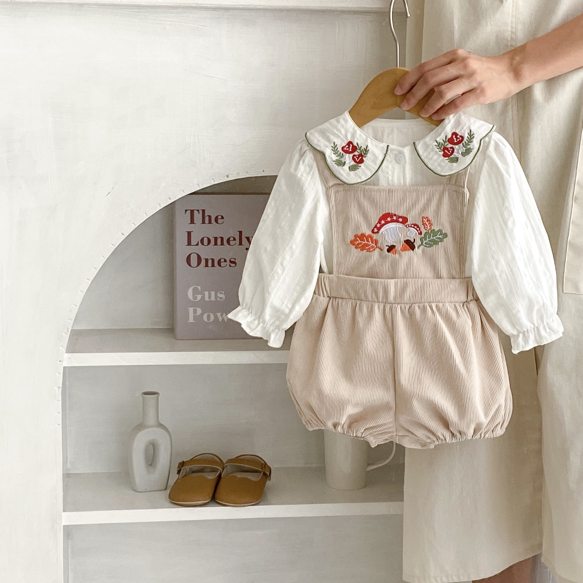 

2pcs Set: Embroidered Top & Pants For , For And , For