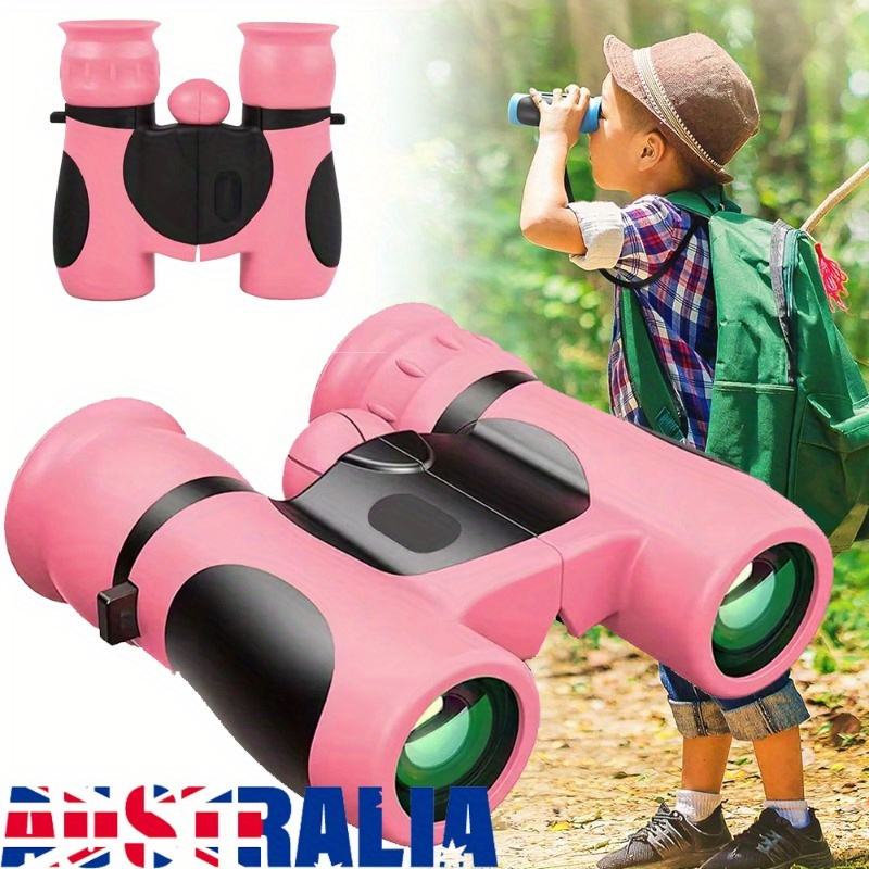 1pc Pink Binoculars 8x Magnification With Eyepiece, Adjustable Focus & Suitable For Outdoor Exploration,, Bird Watching,, For And, Plastic Binoculars
