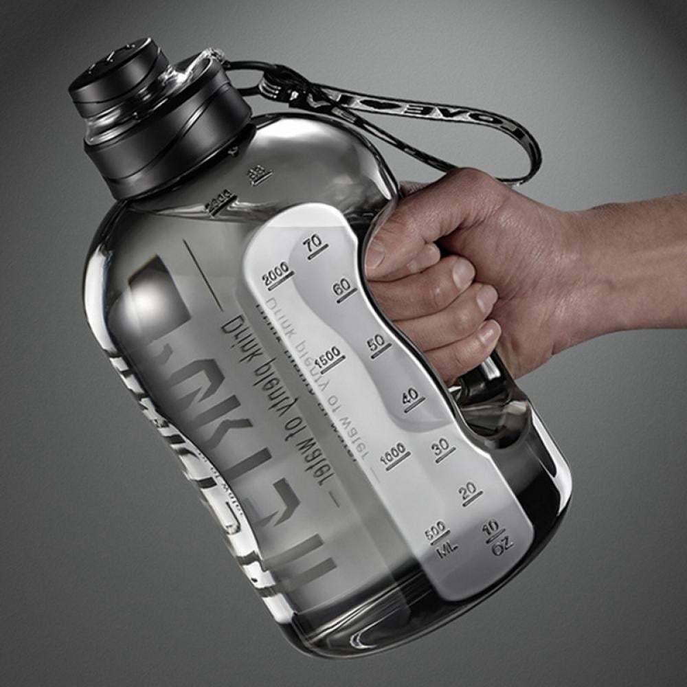 

Gallon Water Bottle, Motivational Water Jug Bpa Free Leakproof Large Sport Water Bottle With Handle Ensure You Drink Enough Water Daily, 91oz/ 2.7l