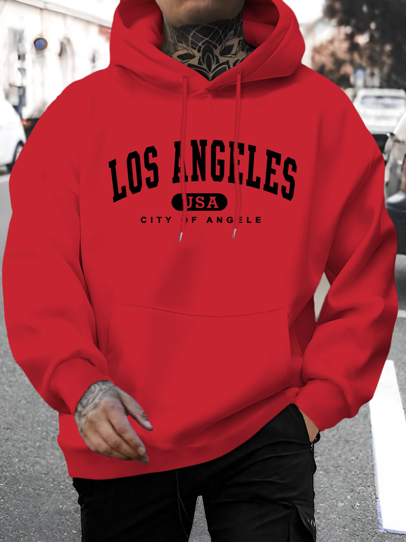 herren los angeles usa letter print kapuzen sweatshirt Temu Germany