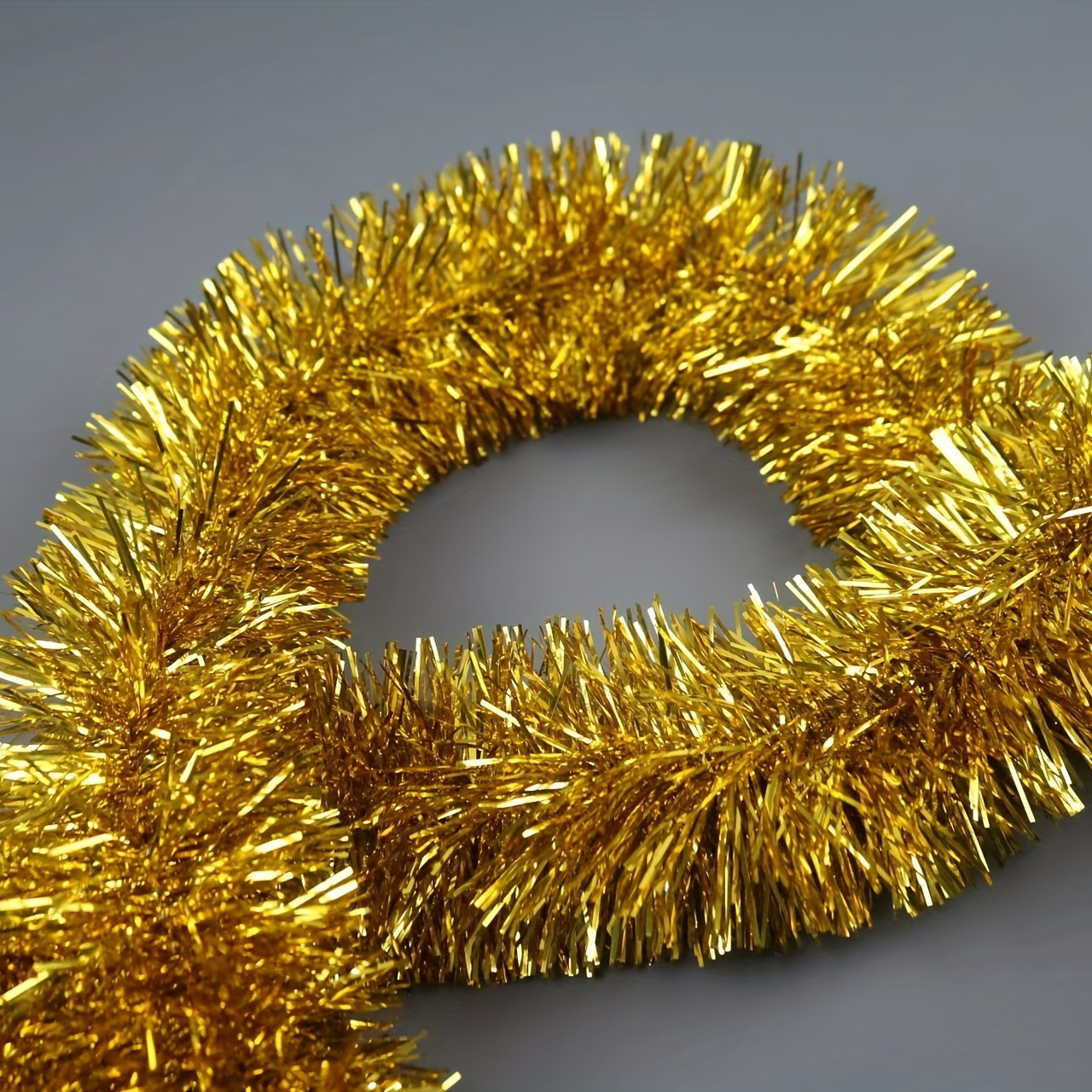 Thickened 10pcs200cm Long Roll Golden Wire Garland, Christmas Shiny Foil Decoration Halloween, Parade Floats, Christmas Eve, New Year Party