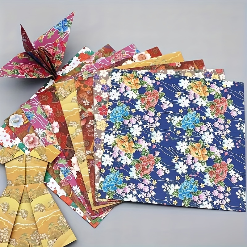 

1pc Of 60 High-quality Double-sided Oriental Element : Flower, Paper , Paper , Printed Origami, 8 Different Patterns, Double-sided Square Paper , Star Origami - Crafting And Gift Wrapping