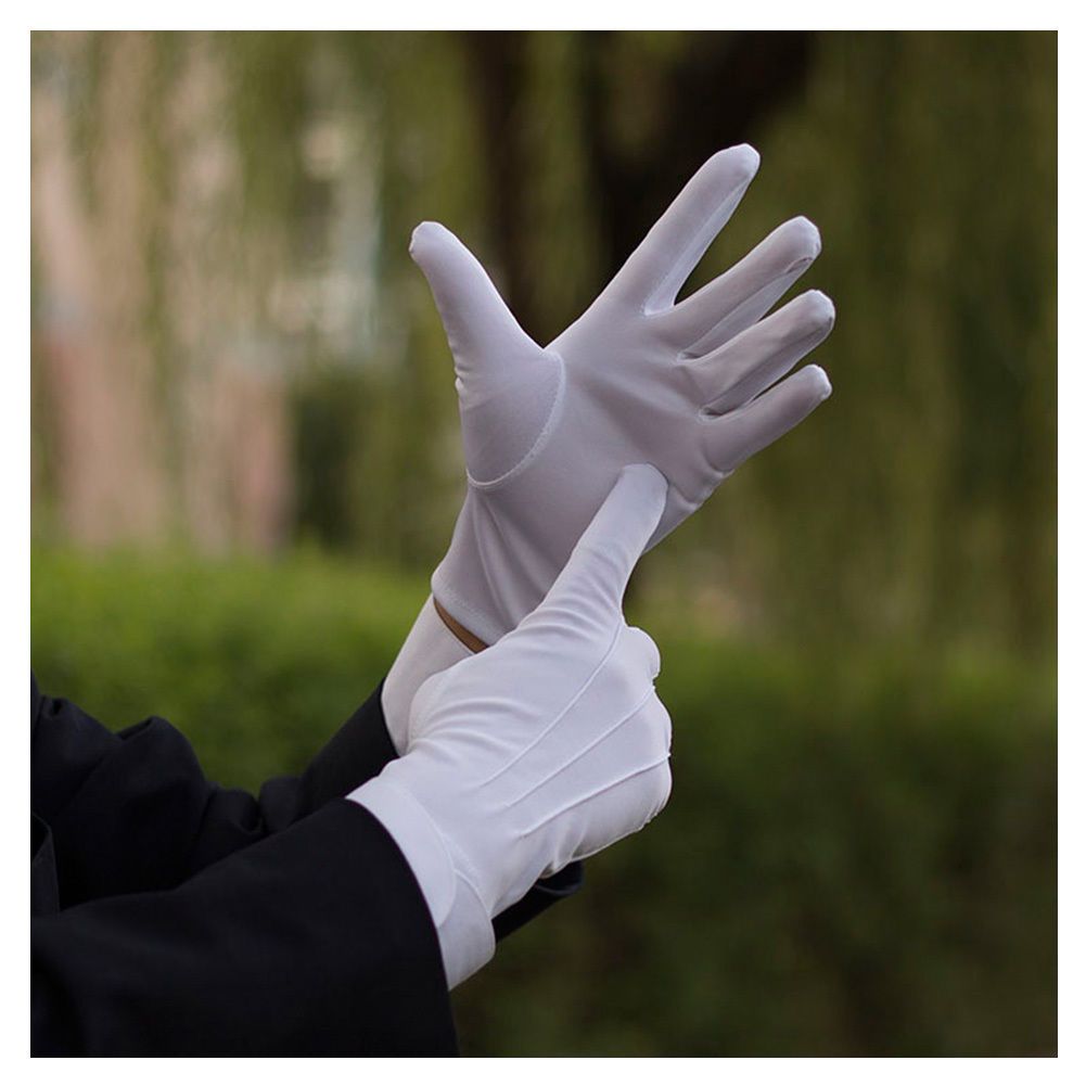 mens formal tuxedo gloves elegant white gloves weddings gala Temu
