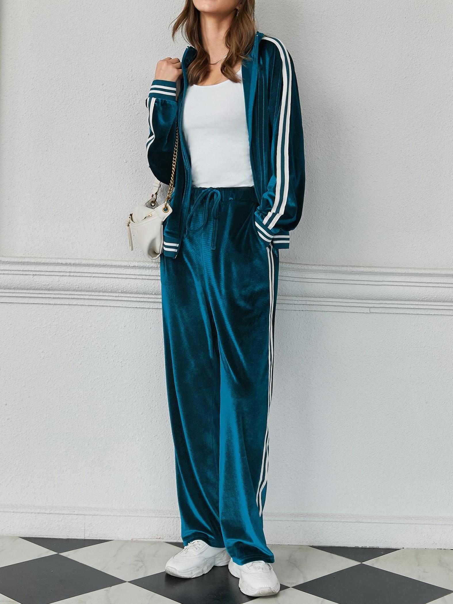 adidas velvet set womens