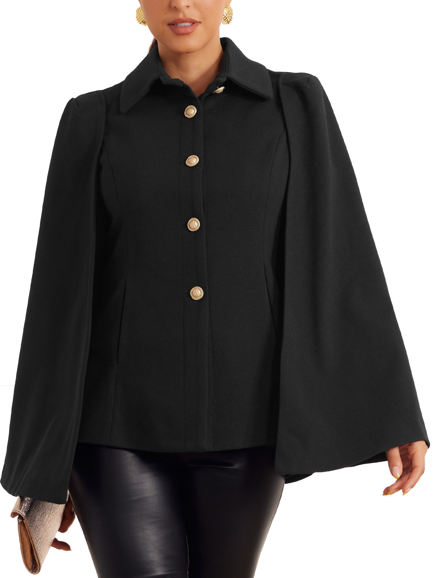 ジャケット・アウター lidnm SHAWL COLLAR CAPE COAT LIDNM（リドム）の「Super 140s SHAWL COLLAR CAPE COAT