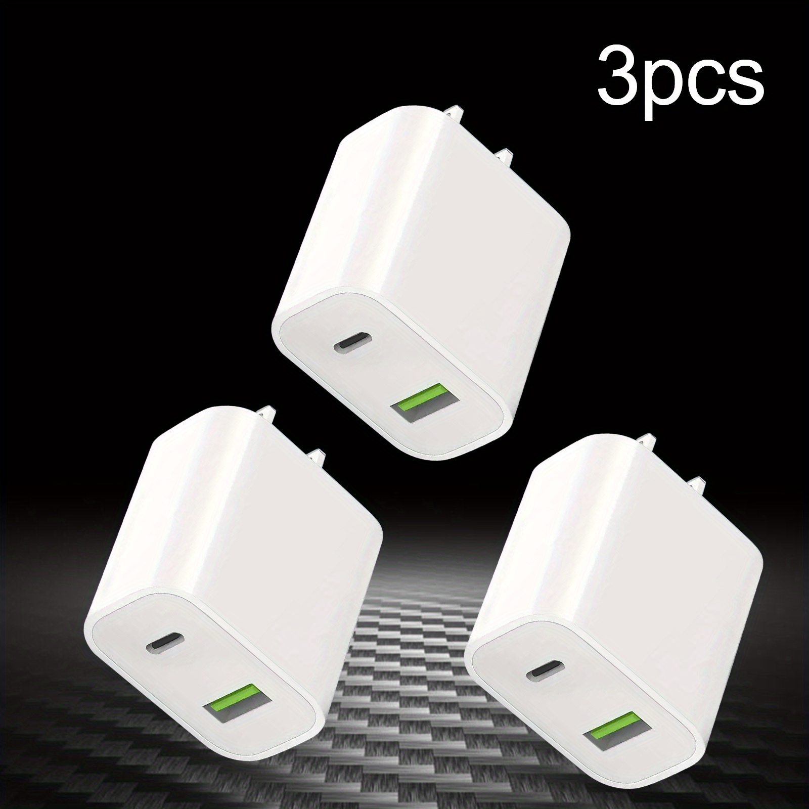 

Fast Type C Charging Usb C Wall Charger Block, Dual Port Power Delivery Block Plug Adapter