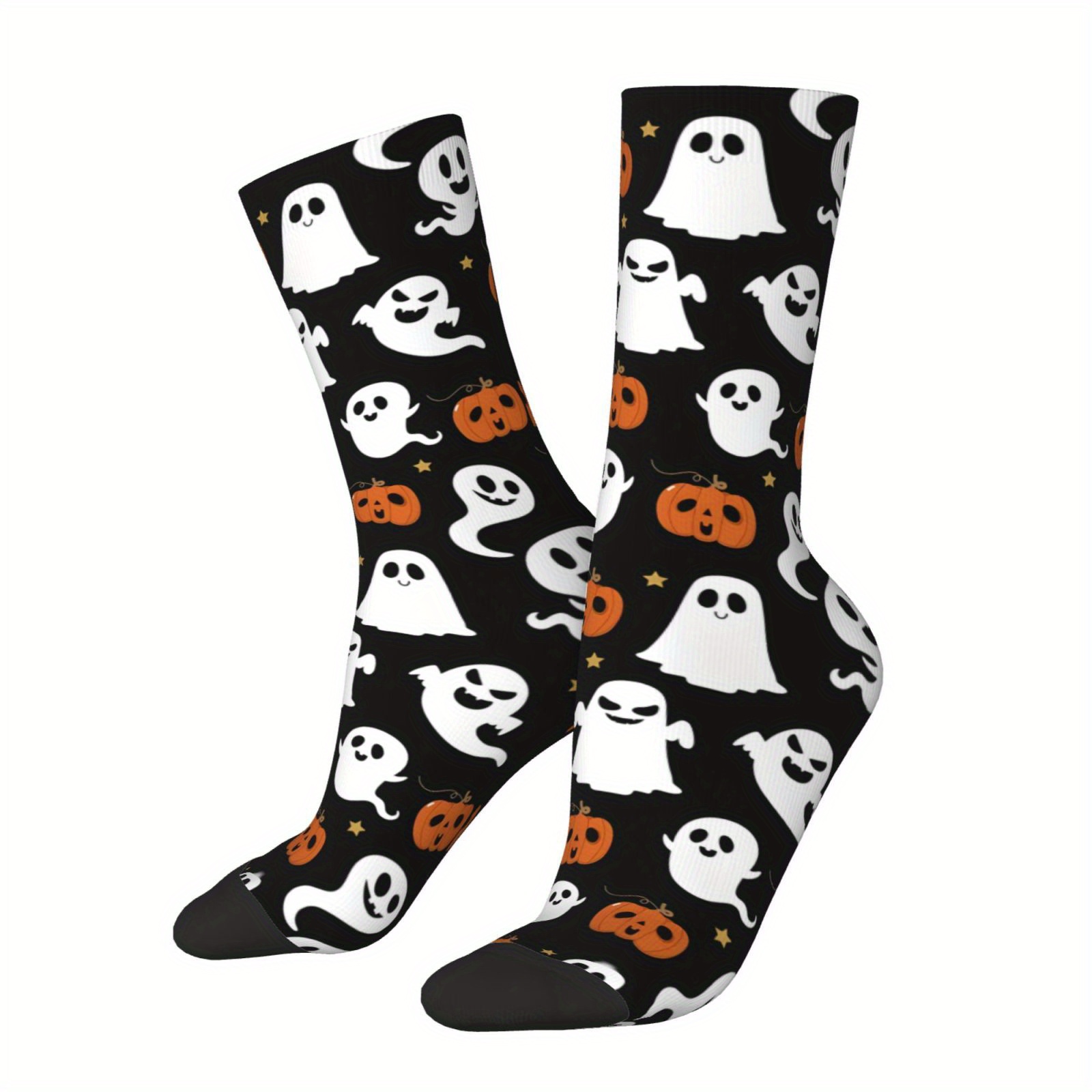 

Men's Novelty & Pumpkin Socks - Fun Hip Hop Style, Comfortable Polyester , Casual Wear Or Gifts