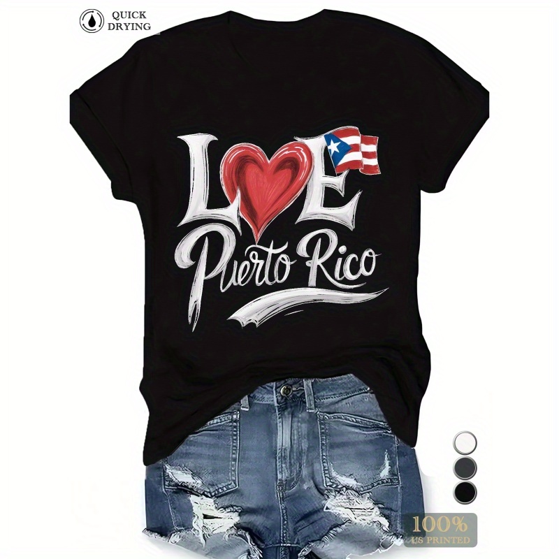 

Puerto Rico Heart Women's T-shirt