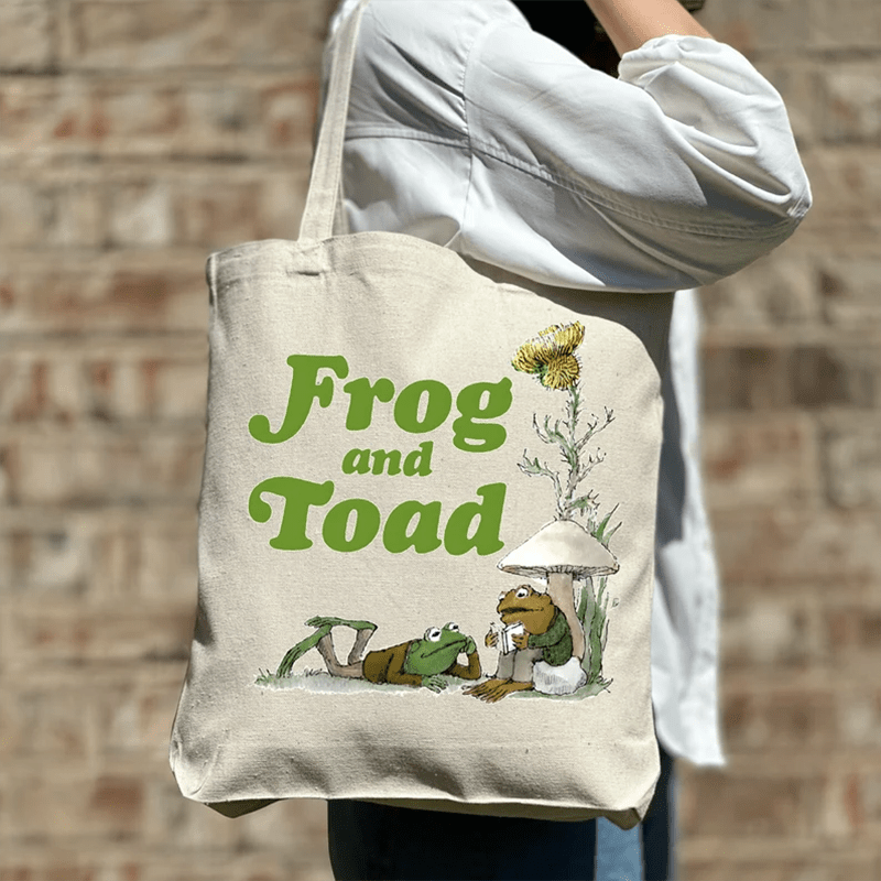 

Chic Frog & Toad Canvas Tote Bag For Women - Spacious, Machine Washable, Shoulder Handbag