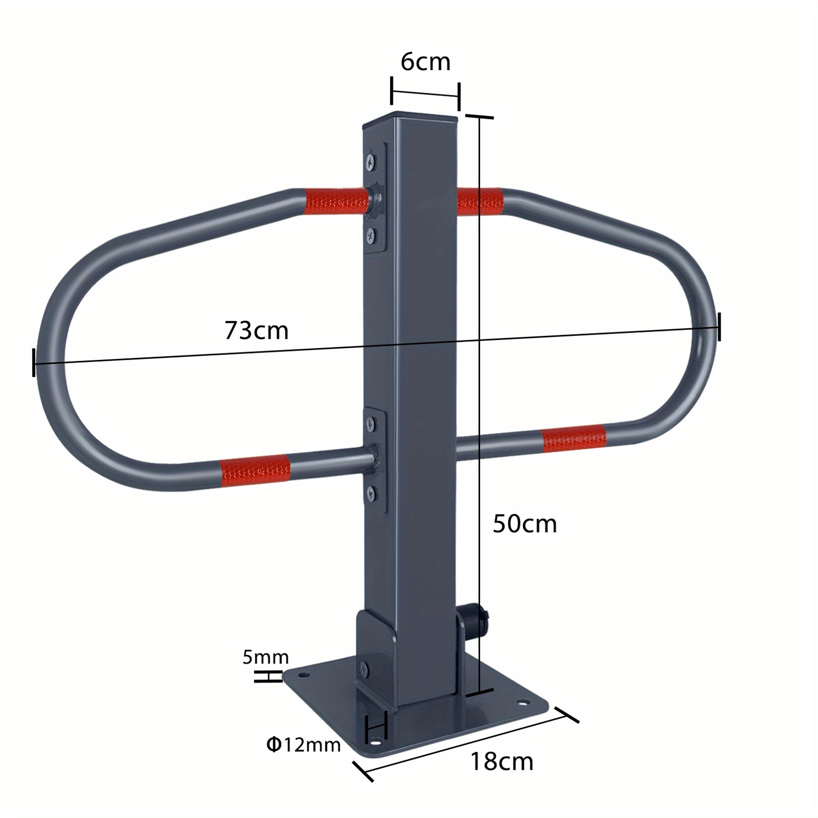 Folding Parking Post Railings Post Car Park Railings Car Park Car Park Bollards For Cars 1/2/3 Pieces With 2 Keys