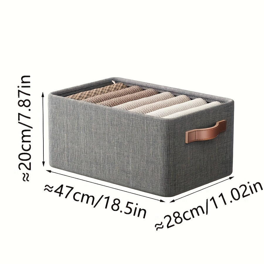 1pc space saving sturdy steel framed storage bins waterproof multi purpose organizer for clothes pants ideal for wardrobes and dorms under bed storage details 6