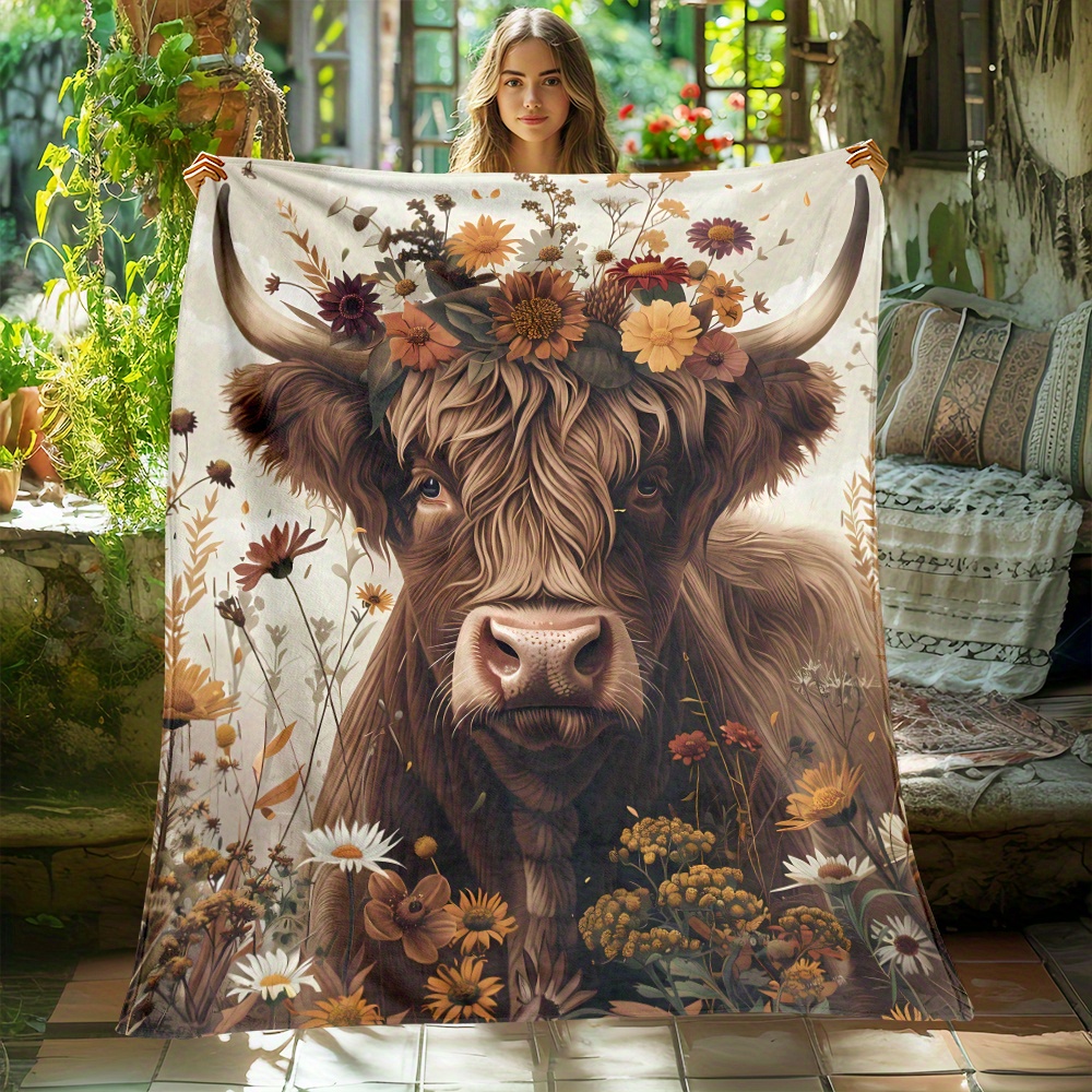 

Portable Blanket - Lightweight Flannel Throw For Sofa, Bed, Travel, Camping, Livingroom, Office, Couch, Chair, And Bed - Digital Printing Fleece Blanket With Soft And Warm Flannel Fabric