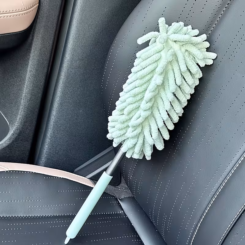 set of 2 mini car dusting brushes flexible and adjustable microfiber cleaning tool for household and vehicle interior maintenance made of polyester fiber Product details 3