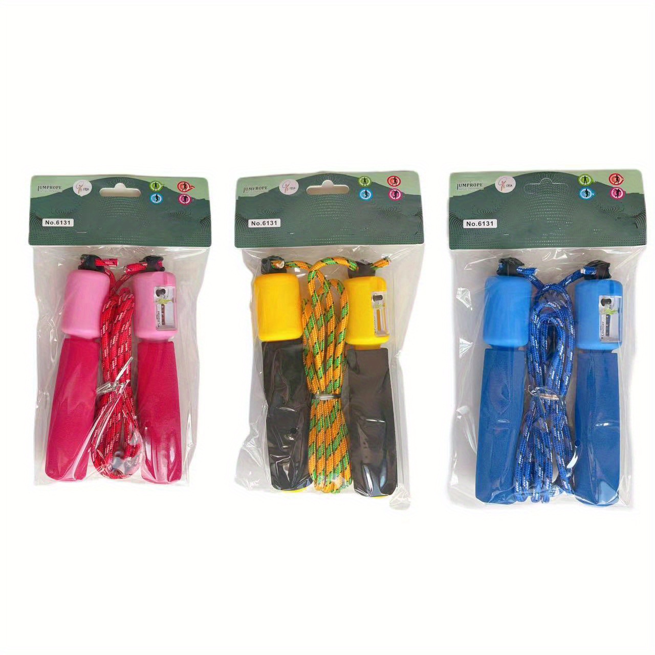 

Corde à sauter ajustable pour l'exercice et la remise en forme - Groupe d'âge 14+, non chargé, matériau PP durable, couleurs mélangées - Lot de 1