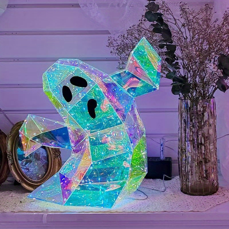 

Prismatic Iridescent Spooky Decoration Ornaments Festival Decoration Horror Atmosphere Decoration Props, Led Lights