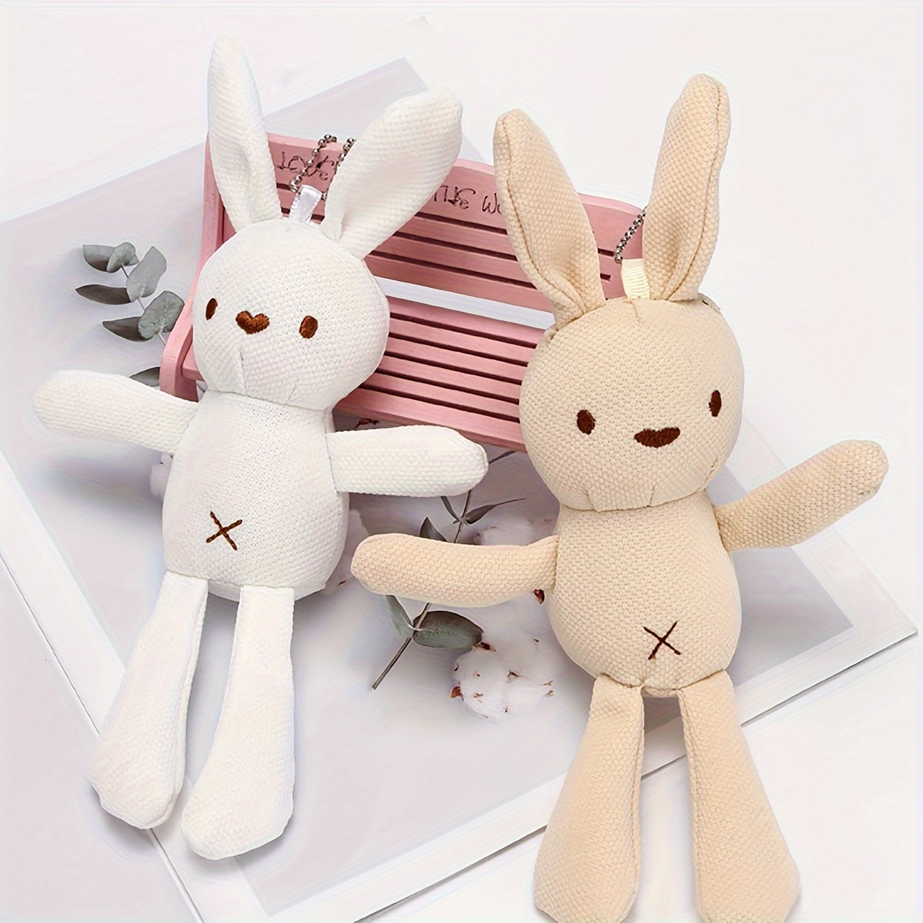 

1pc Rabbit Design Plush Chew Toy For Small Pets, Interactive Dog Teething Toy With Material - Pet Friendly Soft Plush Dog Toy