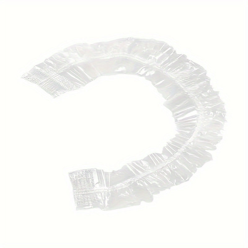 50pcs clear waterproof disposable fan covers pet material   dust barrier protector for home office use plastic cover details 4