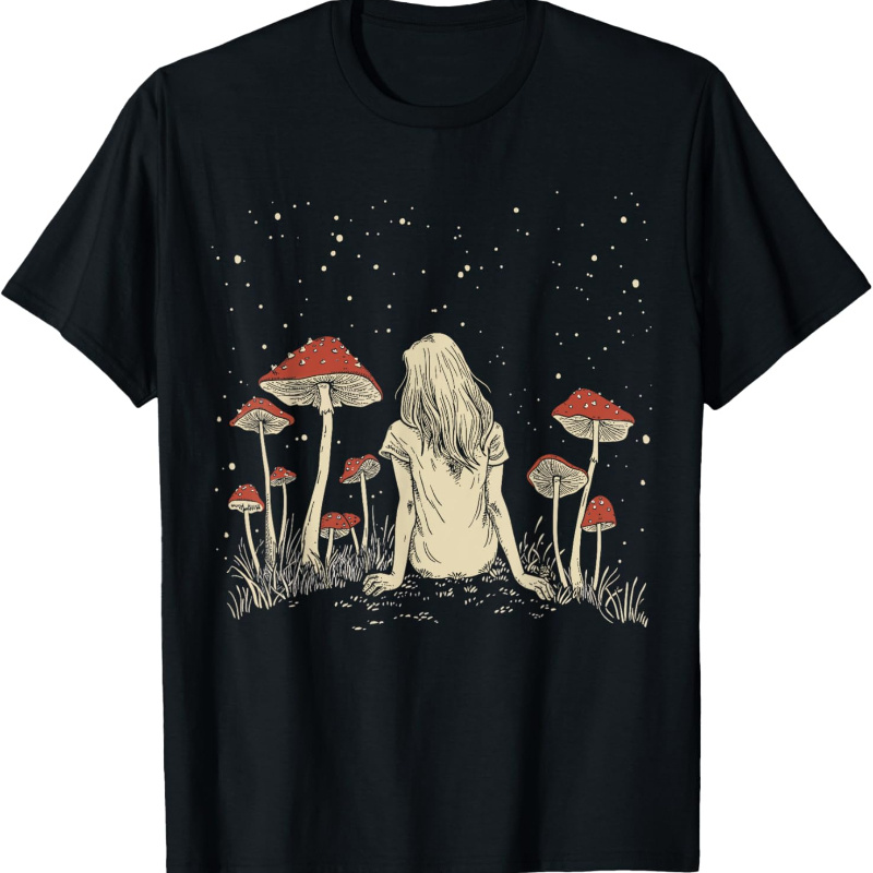 

Mushroom Fairycore Vintage Cottagecore Aesthetic T-shirt