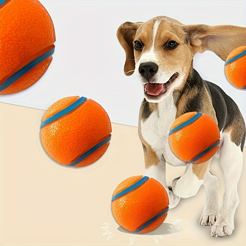 

Pet Dog Toys Bouncy Dog Ball Dogrubber Solid Ball Resistance To Dog Chew Toys Outdoor Throwing And Recovery Training For Dogs