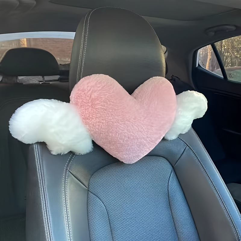 

Cute Duck Love Heart Car Headrest Pillow - Cotton Neck & Back Support Cushion - Universal Fit Vehicle Interior Accessory