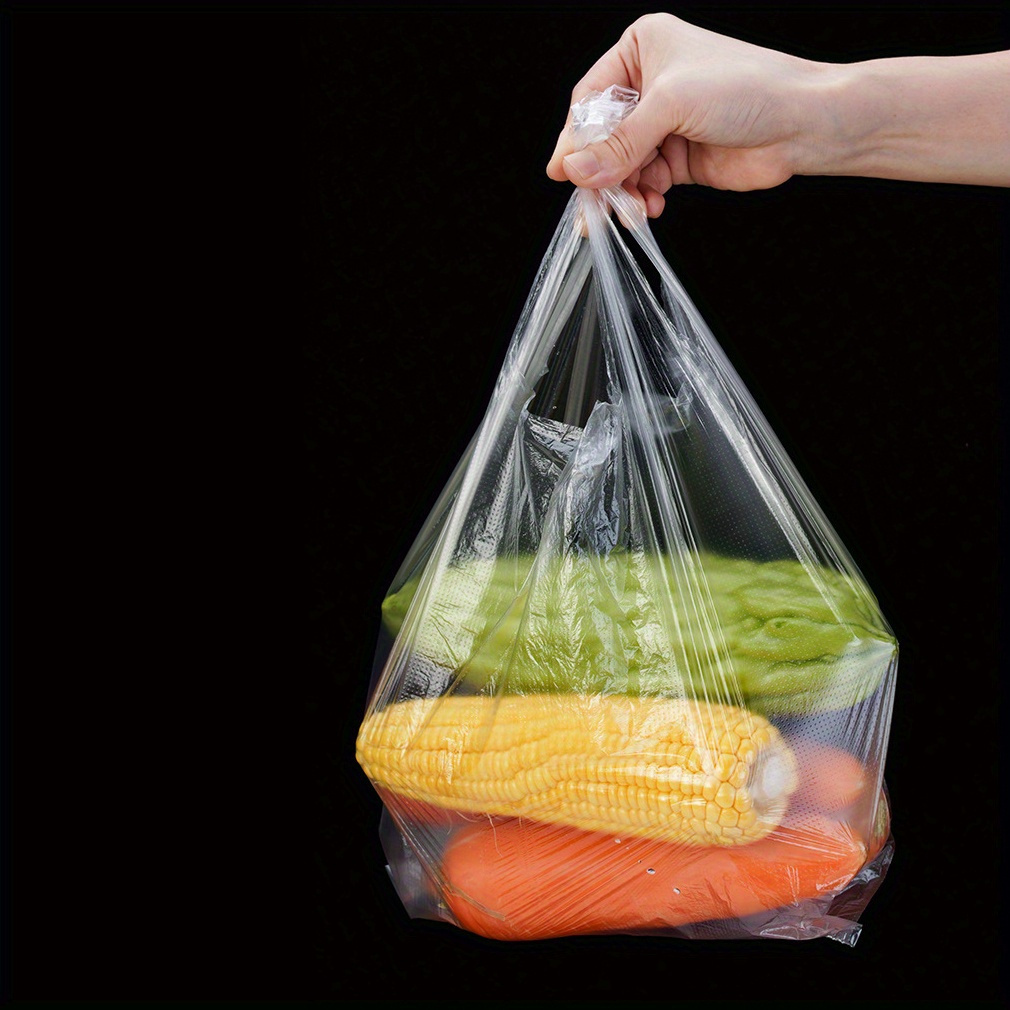 100pcs large size   keeping bags transparent food grade reusable and     packaging fruits vegetables and other products in markets   stores and supermarkets during christmas easter and halloween details 6