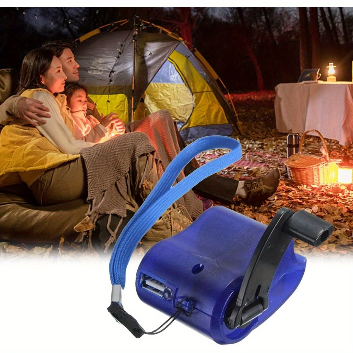 

Portable Usb Hand Phone Charger With Led Indicator, Outdoor Manual Charger For Mobile Phone, Emergency Power Supply (1)