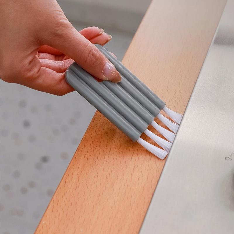 Flexible Keyboard Cleaning Brush - Soft Bristle, Bendable Gap Tool for Desk, Office, and Kitchen Use