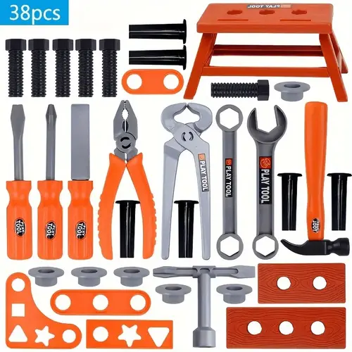 38pcs kids tool set kids toy tool set toy tools pretend toys children building toy set suitable for halloween christmas gifts birthday gifts