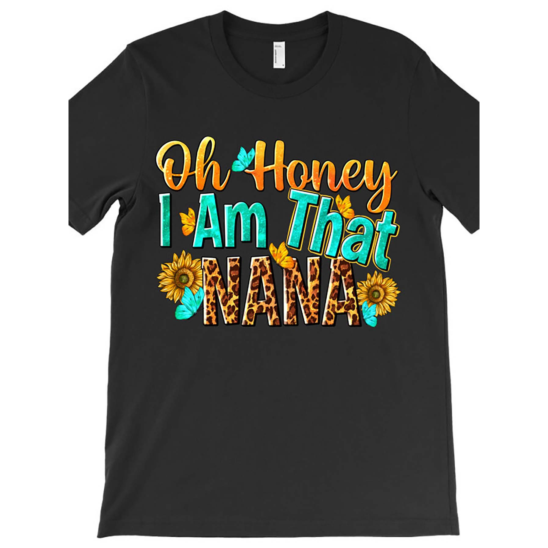 

Oh, Dear, I Am The Nana T-shirt 6654, Funny Men's Short Sleeve Printed T-shirt Series Black Ar