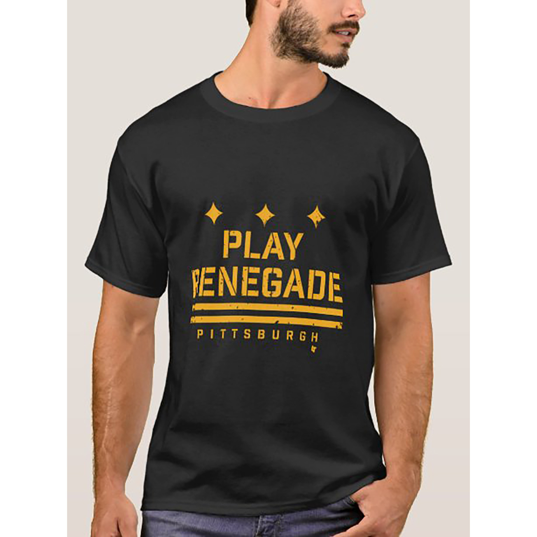 

Play Renegade-pittsburgh Men's Funny T-shirt Unisex Cotton Short-sleeve T-shirt