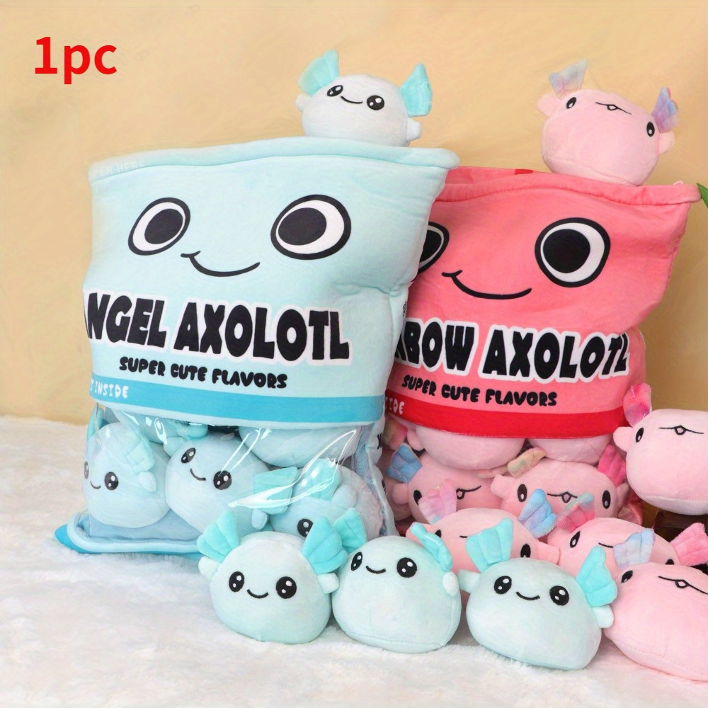 axolotl plush pillow mini stuffed toys set hand wash cotton Temu