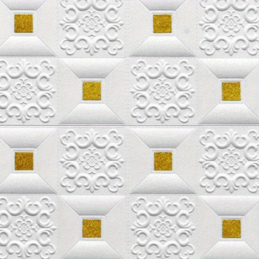 70cm Self-adhesive Waterproof Bedroom Cozy Ceiling 3d Textured Wall Sticker Foam Brick Wallpaper