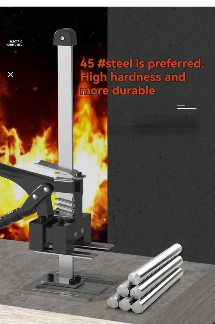 heavy duty manual jack with durable metal handle ideal for cabinets and wardrobes adjustable height carbon steel tool adjustable height tool sleek jack details 4