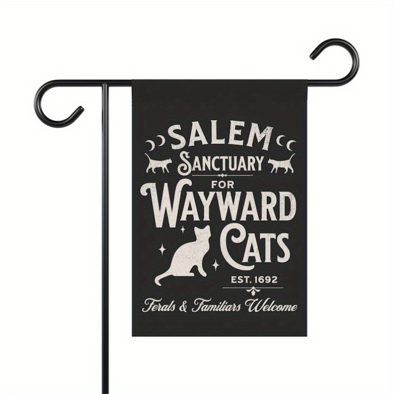 

Salem Sanctuary Garden Flag - 12x18 Inch Polyester Banner For Outdoor Decor, Porch, Holiday Party - No Power Needed, Durable Material, Ideal For Garden