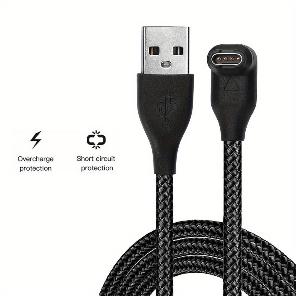 Cavo Di Ricarica USB Per Garmin Fenix, Epix, Forerunner E Altri – 2 Pezzi, Con Protezione Da Sovracarica E Sincronizzazione Dati - 3