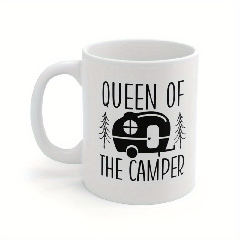 

1pc, Mug, Rv Queen Mug 11 Oz Ceramic Mug Rv Gift For Mom Coffee Mug Camper Gift Rv Mug Van Camper Mug