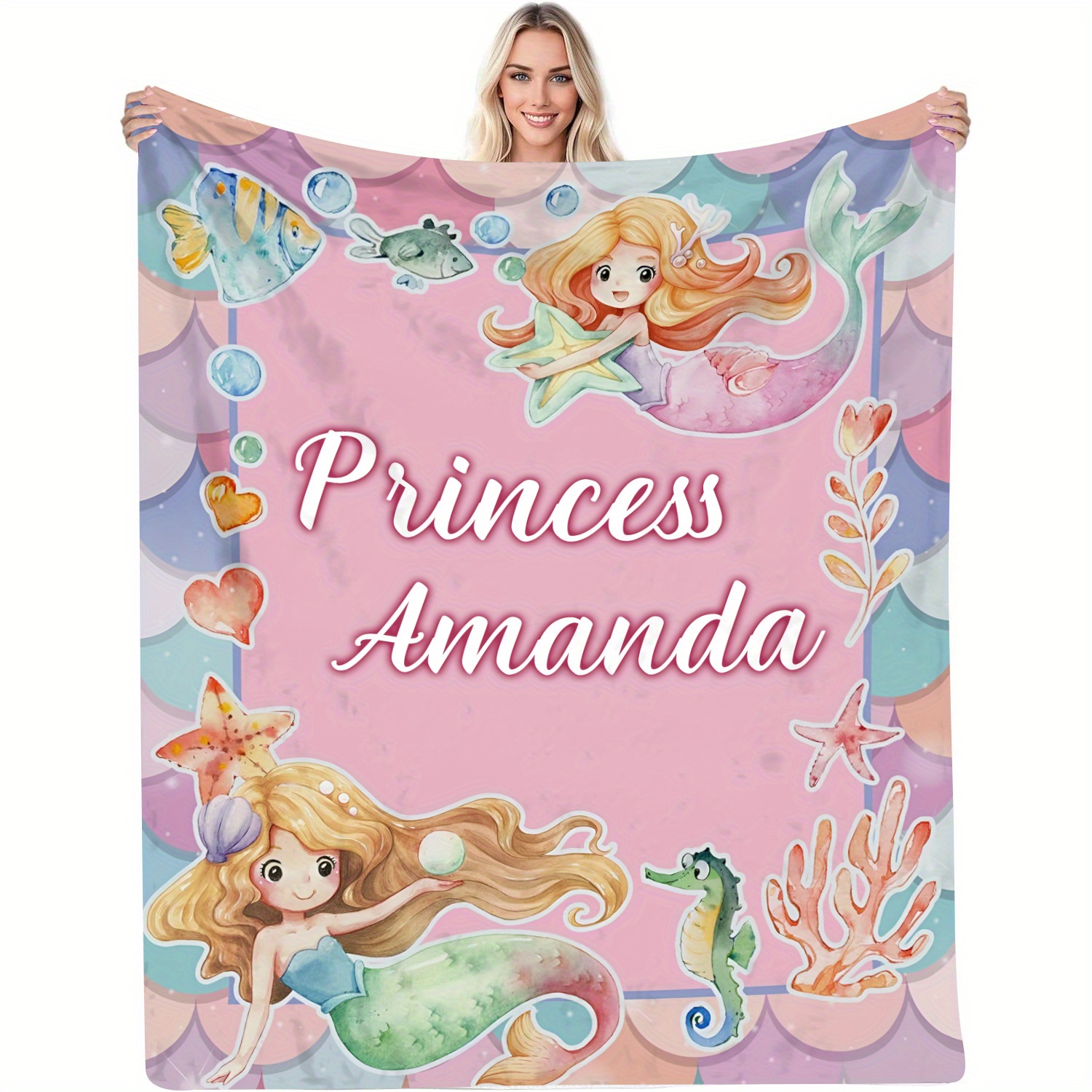 

Fleece Blanket, Personalized , , , Polyester , , 200-250g , Home & Kitchen Bedding, Small Nap Blanket, Mixed