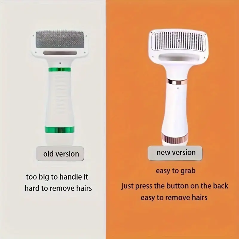 1pc pet grooming dryer 2 in 1 portable pet hair dryer and grooming brush for dogs and cats smooth and drying reduces shedding and details 2