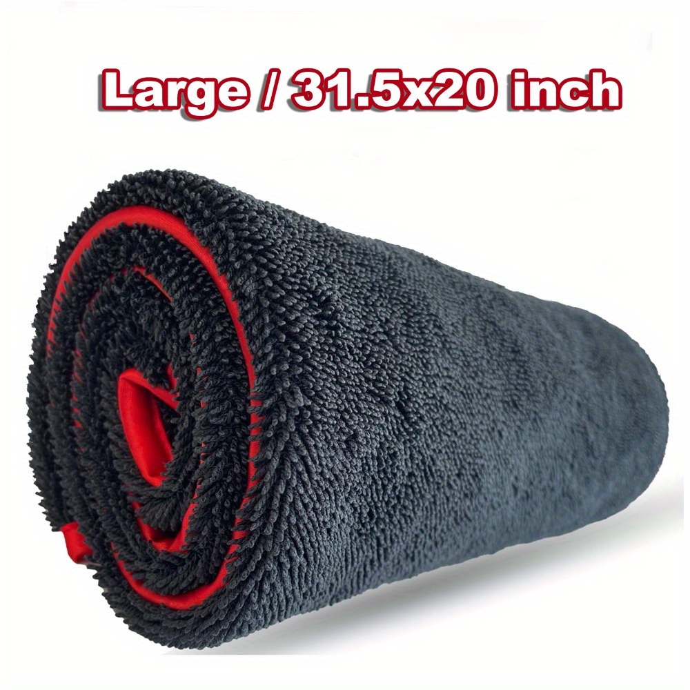 

Extra Large 80x50cm Car Drying Towel: Super Absorbent Microfiber With Twisted-loop Technology For Ultimate Car Protection