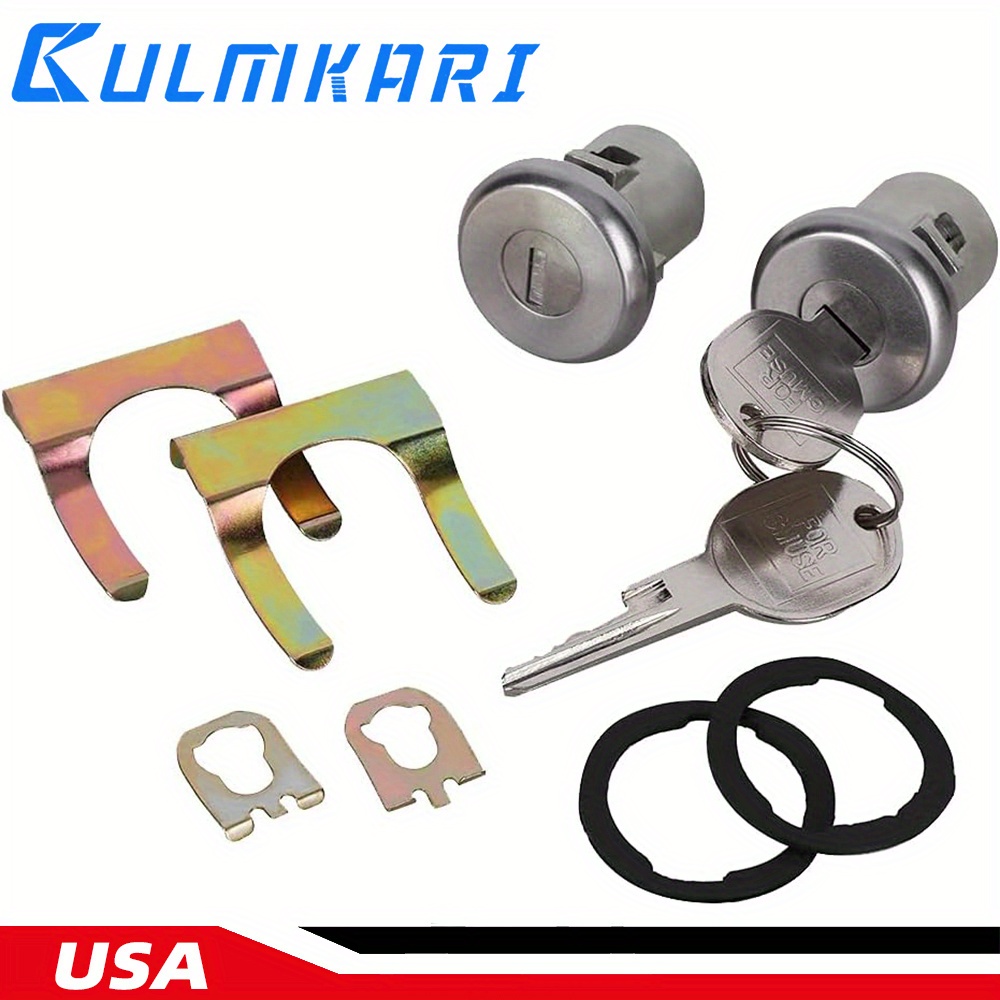 TEMU Pair Of 2 Door Lock Cylinder Set For Truck Suv