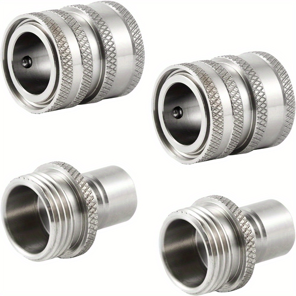 

Garden Hose Quick Connect, Stainless Steel Connector, Quick Release Hose Connector, 3/ 4 Inch (about 1.9 Cm)