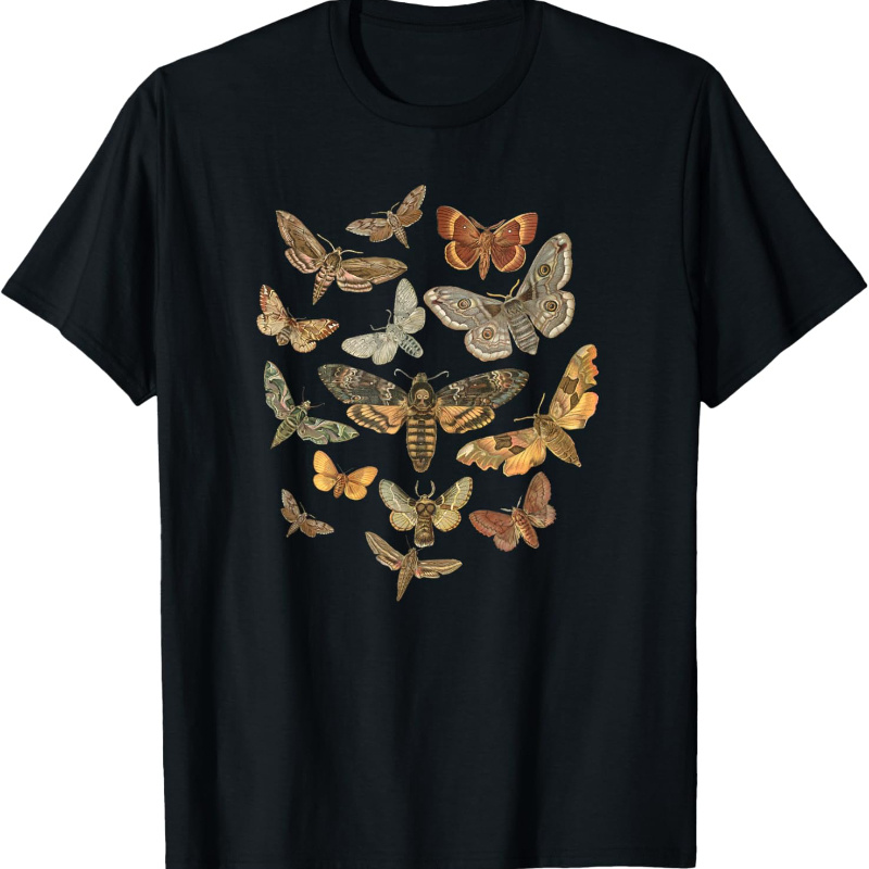 

Grunge Fairycore Aesthetic Cottagecore Goth Moth Goblincore T-shirt